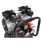 Компрессор без масла 50л, 290 л/мин, 2,0 кВт, 2 цилиндра, 230В, 10 бар