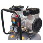 Compressor without oil 100L, 394 l/min, 3.0 kW/2.2 kW, 2 cylinders, 230V, 10 bar