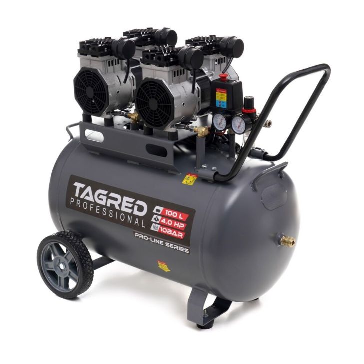 Compressor 100L, 580 l/min, 2x2.0 kW/2x1.5 kW, 4 cylinders, 230V, 10 bar
