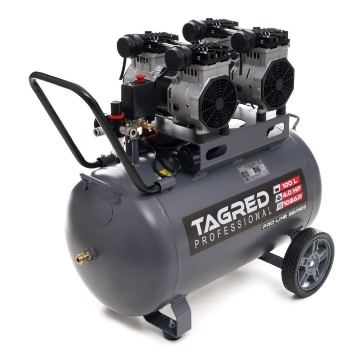 Компрессор 100л, 580 л/мин, 2x2,0 кВт/2x1,5 кВт, 4 цилиндра, 230В, 10 бар