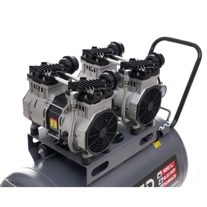 Compressor 100L, 580 l/min, 2x2.0 kW/2x1.5 kW, 4 cylinders, 230V, 10 bar