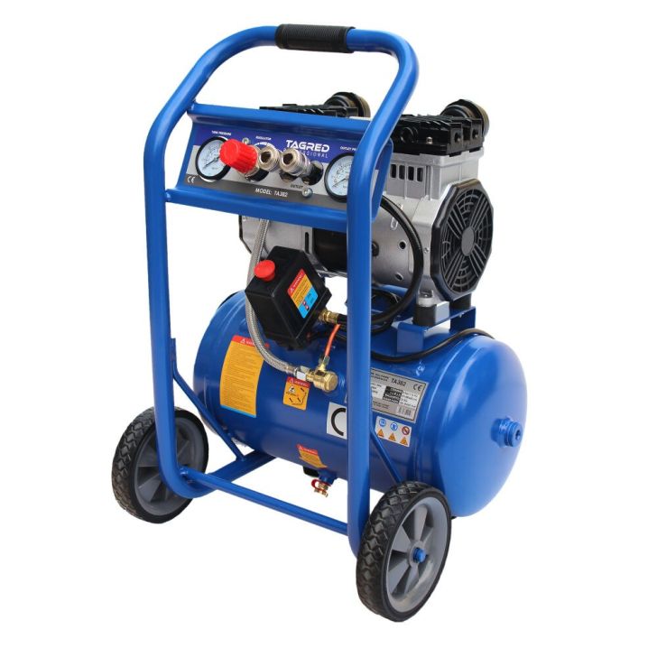 Compressor without oil 16L, 276 l/min, 2.0 kW/1.5 kW, 2 cylinders, 230V, 10 bar