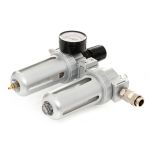 Воздушный редуктор с водоотделителем, фильтром 1/4", лубрикатором