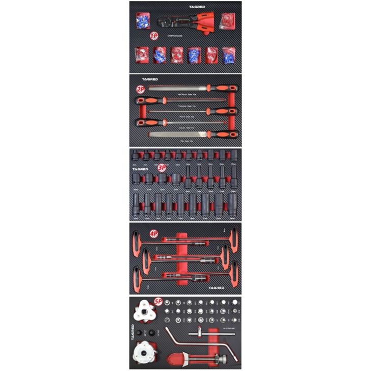 Instrumentu ratiņi ar instrumentiem XXL 541 gab.