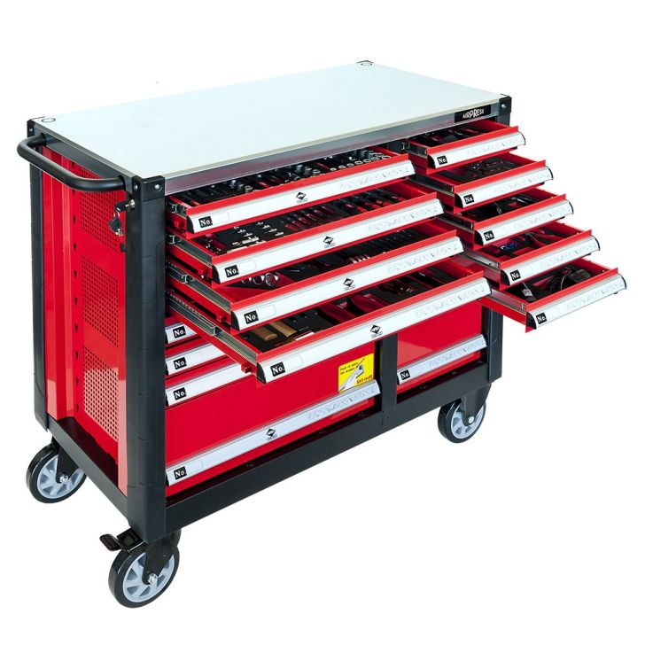 Tool trolley with tools 447 pcs.