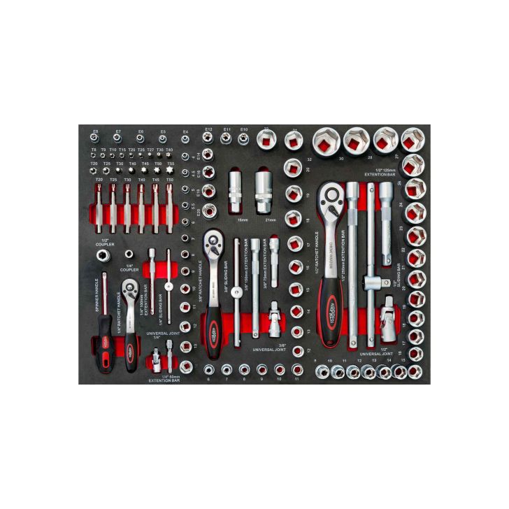 Tool trolley with tools 447 pcs.