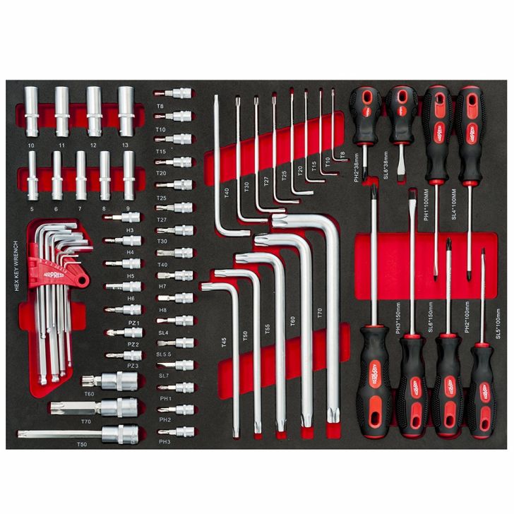Tool trolley with tools 447 pcs.