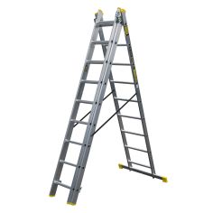 Трехсекционная многофункциональная лестница Bayersystem BS-DW 3x9 2