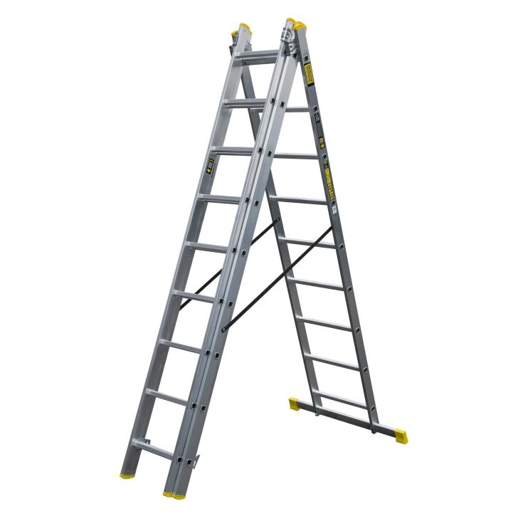 Трехсекционная многофункциональная лестница Bayersystem BS-DW 3x9