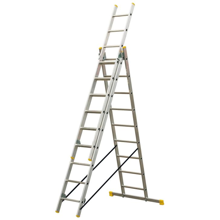Трехсекционная многофункциональная лестница Bayersystem BS-DW 3x9