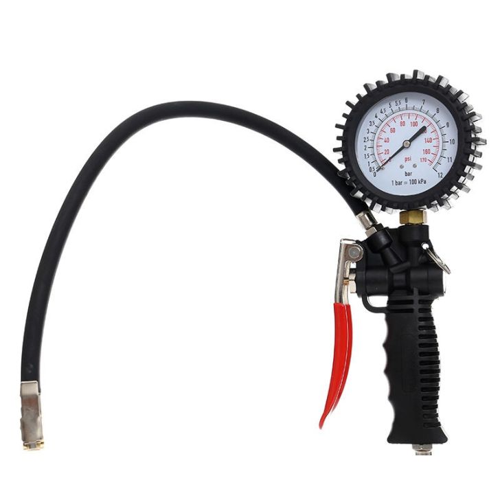 Pumping gun with pressure gauge 12 bar