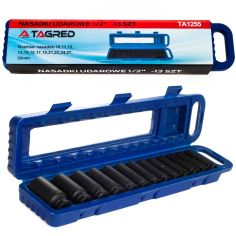 Socket wrench set 78mm 1/2", 13 pcs.