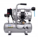Oil-free compressor 6L, 150 l/min, 550 W, 2 cylinders, 230V, 8 bar