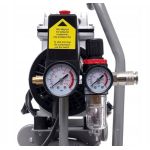 Oil-free compressor 6L, 150 l/min, 550 W, 2 cylinders, 230V, 8 bar