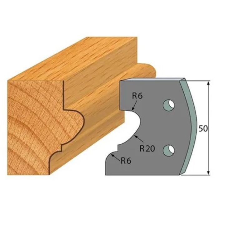 Anti-knife profile №.505-2 pcs. 50x4 mm SP