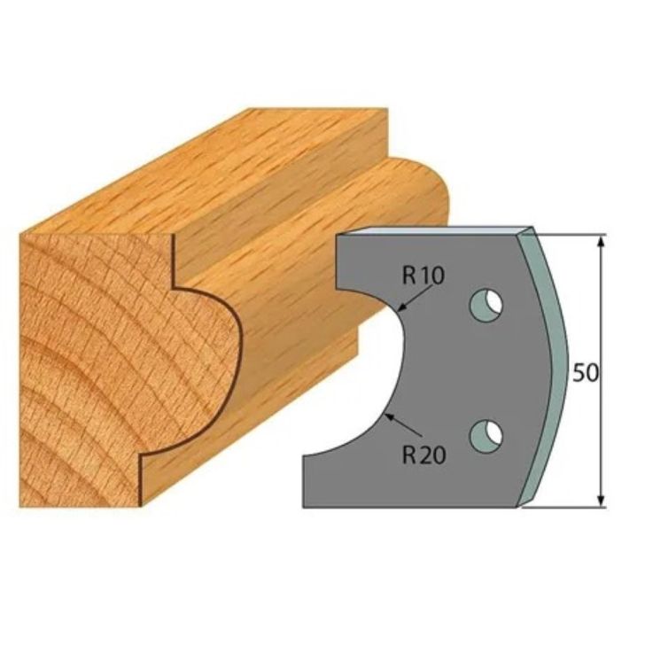 Anti-knife profile №.504-2 pcs. 50x4 mm SP