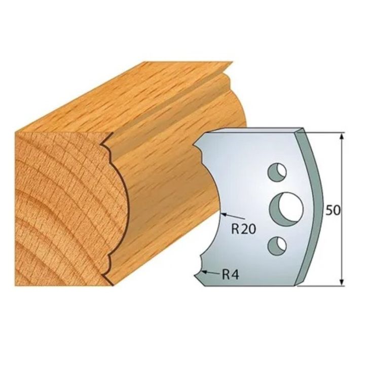 Profile knife profile №.507-2 pcs. 50x4 mm SP