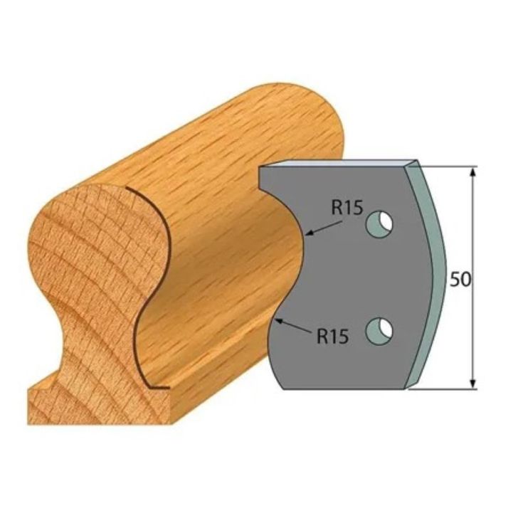 Anti-knife profile №.514-2 pcs. 50x4 mm SP