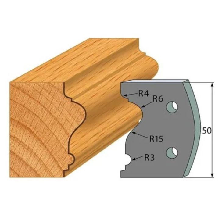 Anti-knife profile №.512-2 pcs. 50x4 mm SP