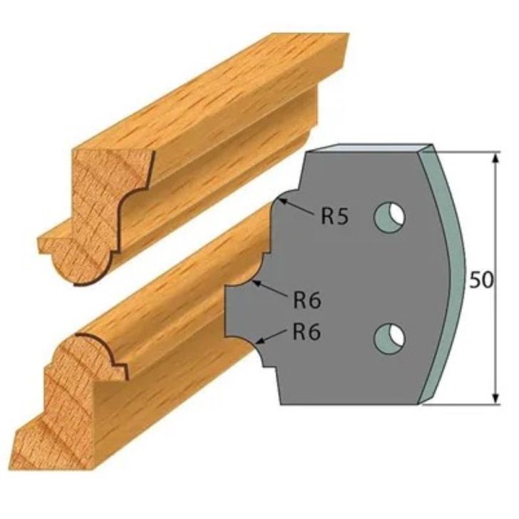 Anti-knife profile №.542-2 pcs. 50x4 mm SP