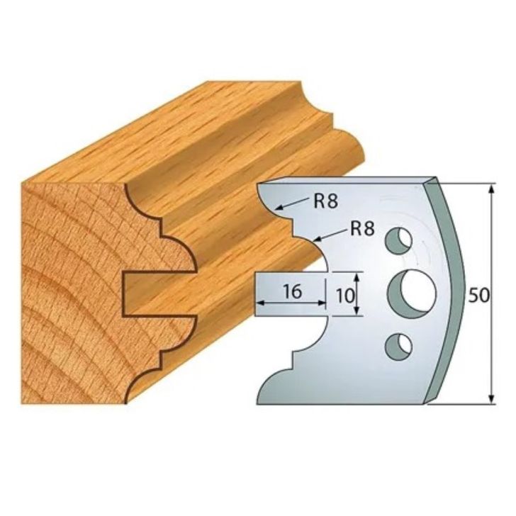 Profile knife profile №.522-2 pcs. 50x4 mm SP