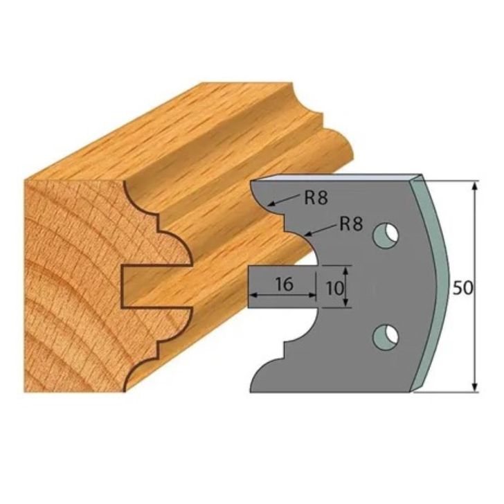 Anti-knife profile №.522-2 pcs. 50x4 mm SP