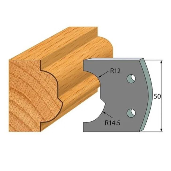 Anti-knife profile №.519-2 pcs. 50x4 mm SP