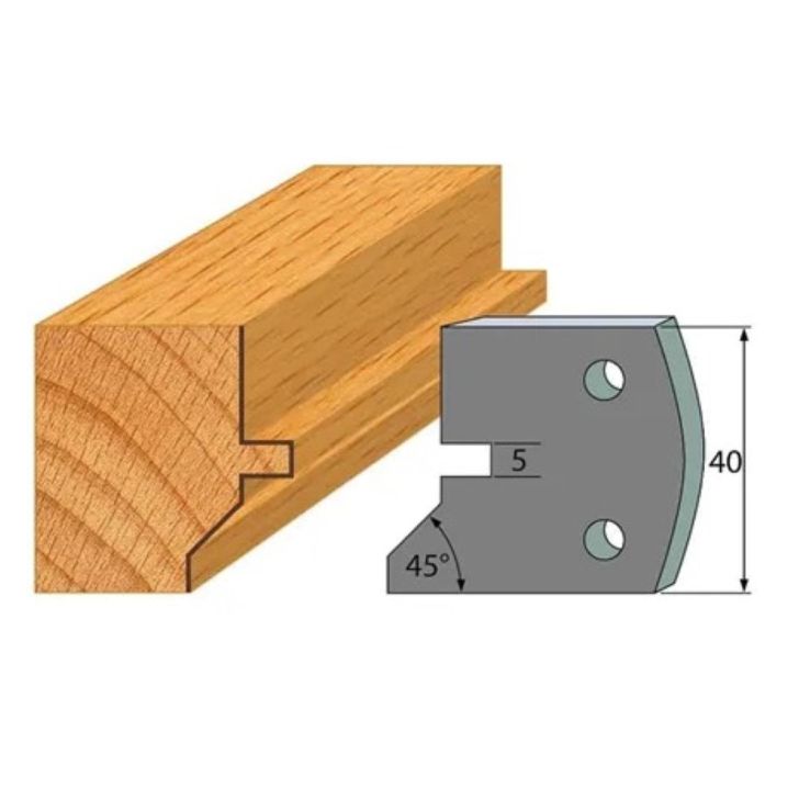 Anti-knife profile №.083-2 pcs. 40x4 mm SP