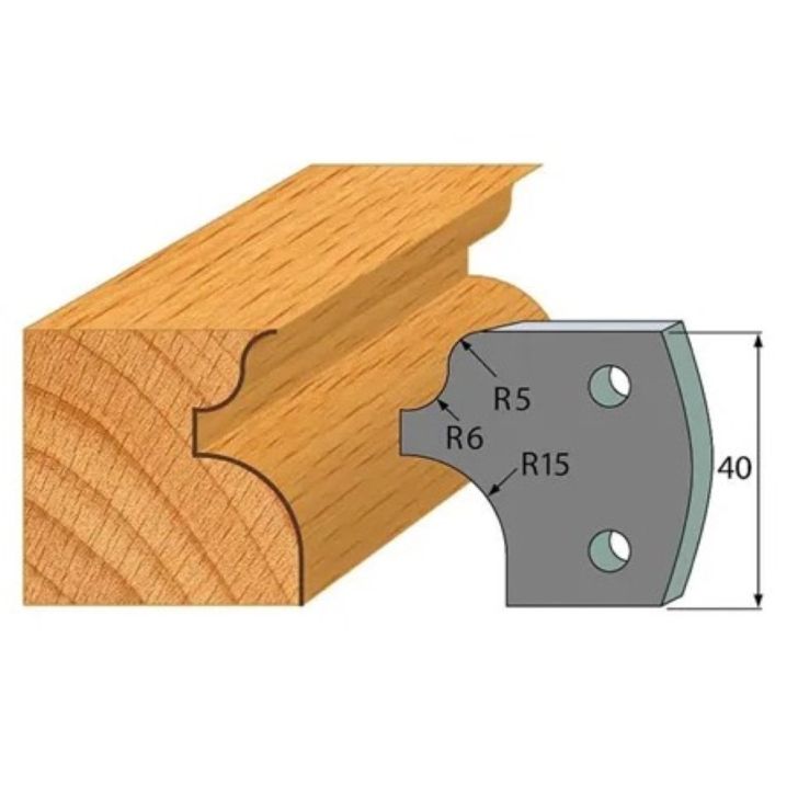 Anti-knife profile №.011-2 pcs. 40x4 mm SP