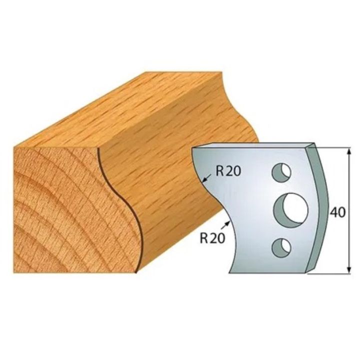 Profile knife profile №.009-2 pcs. 40x4 mm SP