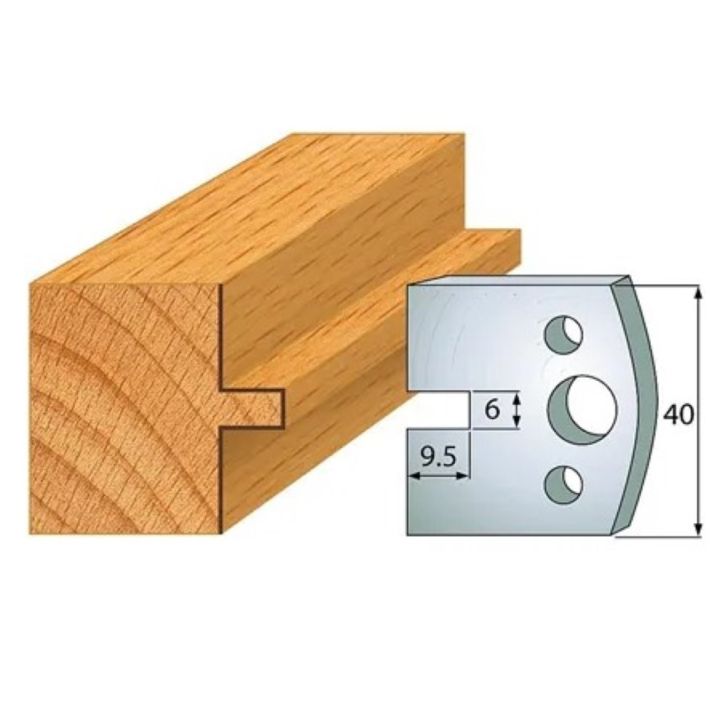 Profile knife profile №.017-2 pcs. 40x4 mm SP