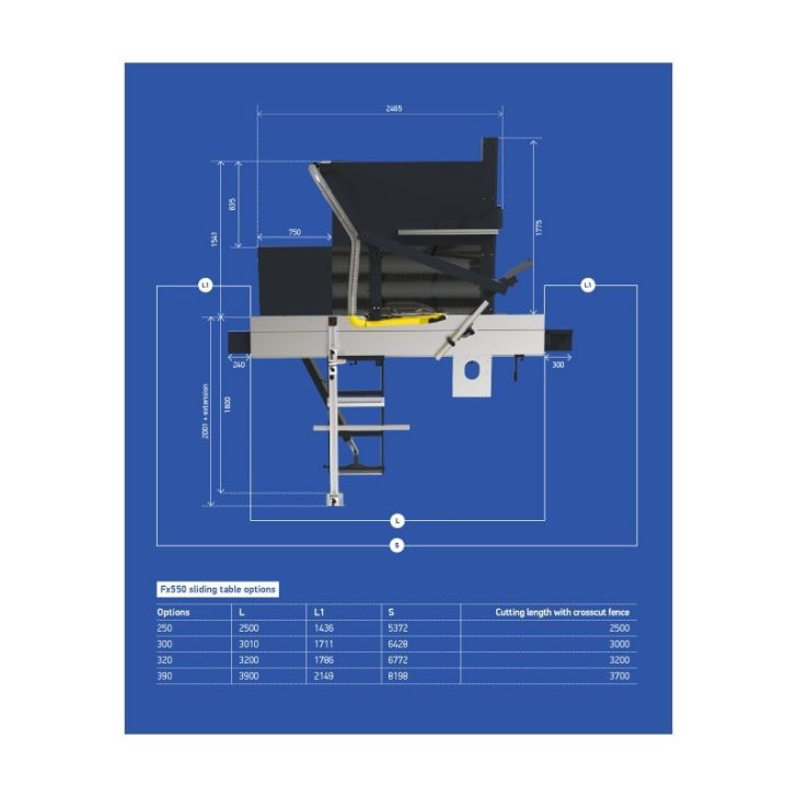 Formātzāģis REMA Fx550 (5 asis)
