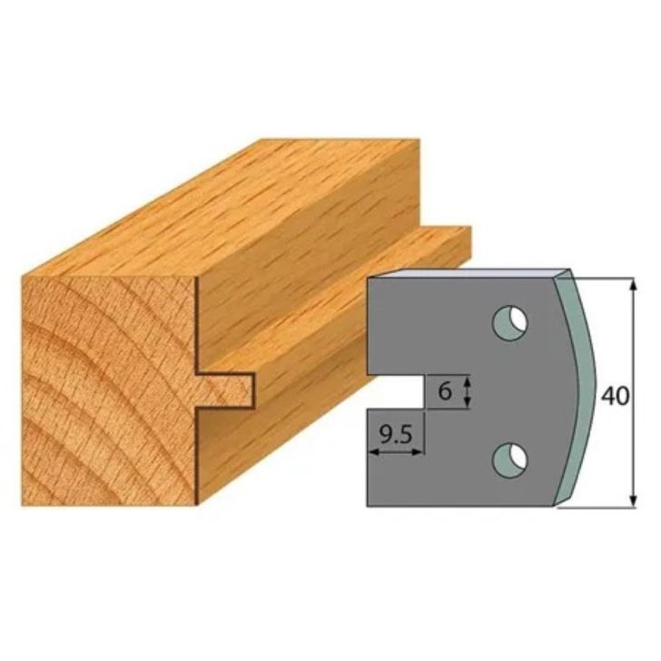 Anti-knife profile №.017-2 pcs. 40x4 mm SP