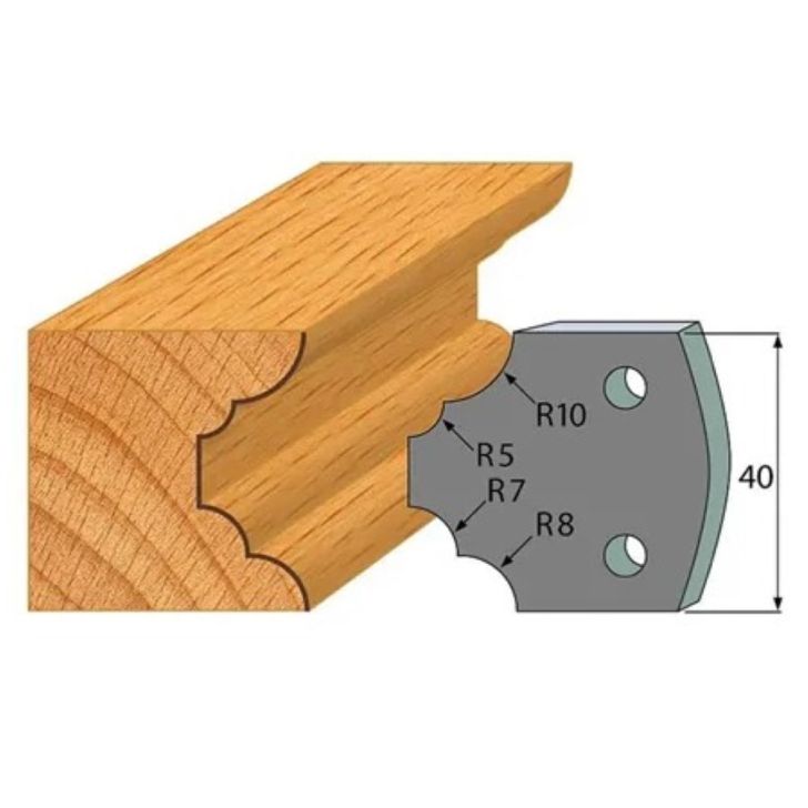 Anti-knife profile №.022-2 pcs. 40x4 mm SP