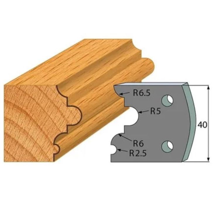 Anti-knife profile №.036-2 pcs. 40x4 mm SP