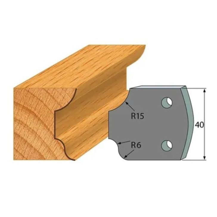 Anti-knife profile №.044-2 pcs. 40x4 mm SP