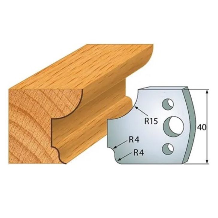 Profile knife profile №.043-2 pcs. 40x4 mm SP