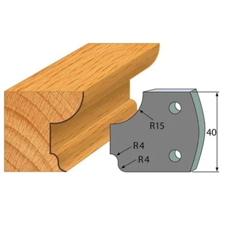 Anti-knife profile №.043-2 pcs. 40x4 mm SP