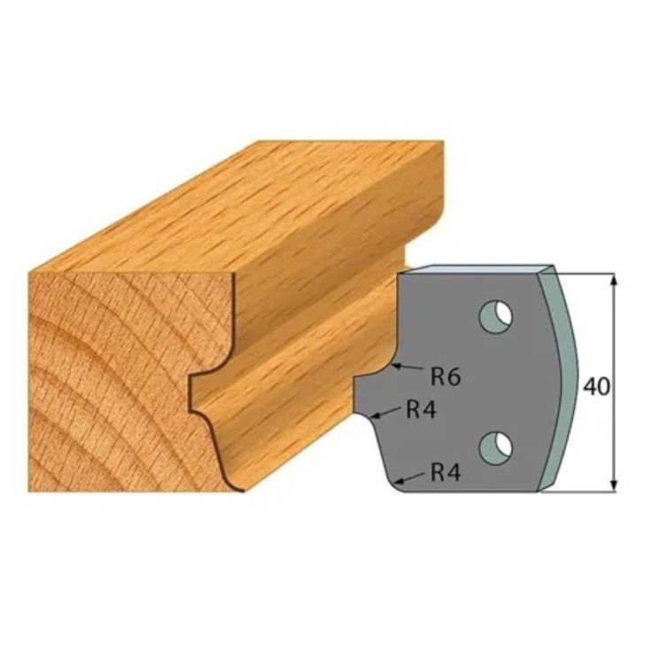 Anti-knife profile №.041-2 pcs. 40x4 mm SP