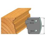 Anti-knife profile №.039-2 pcs. 40x4 mm SP