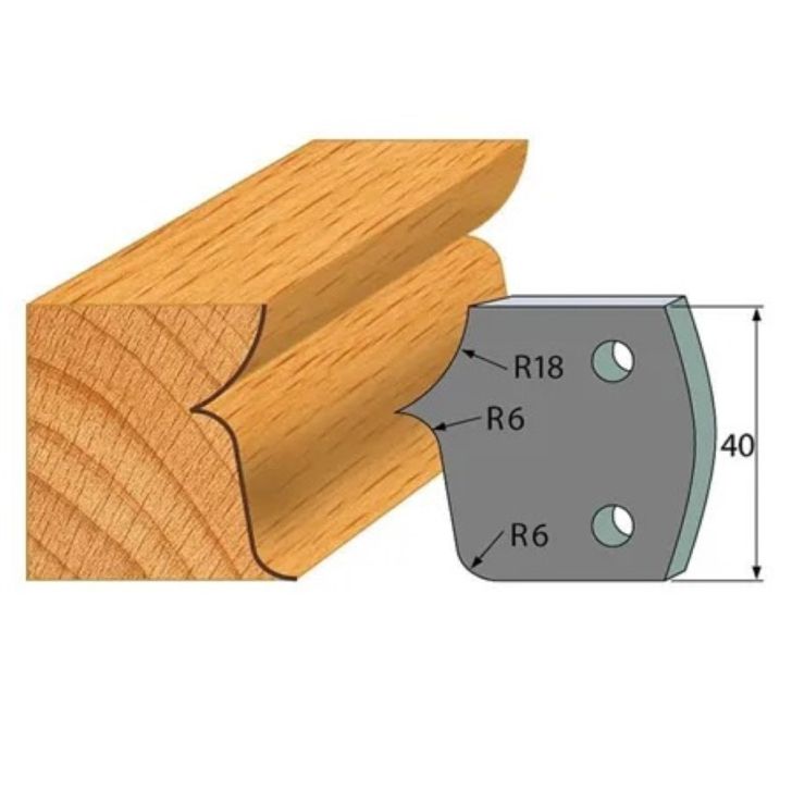 Anti-knife profile №.046-2 pcs. 40x4 mm SP