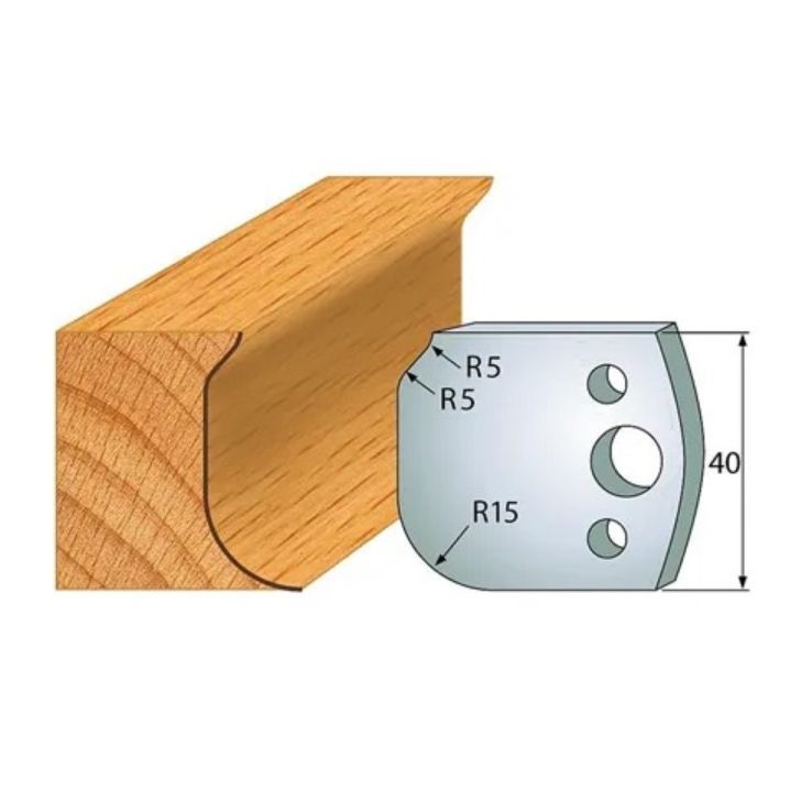 Profile knife profile №.060-2 pcs. 40x4 mm SP