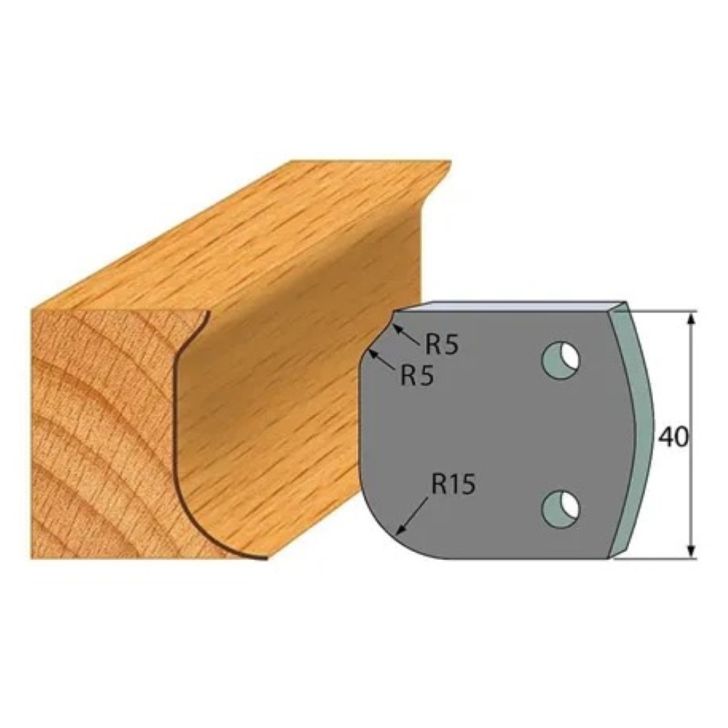 Anti-knife profile №.060-2 pcs. 40x4 mm SP