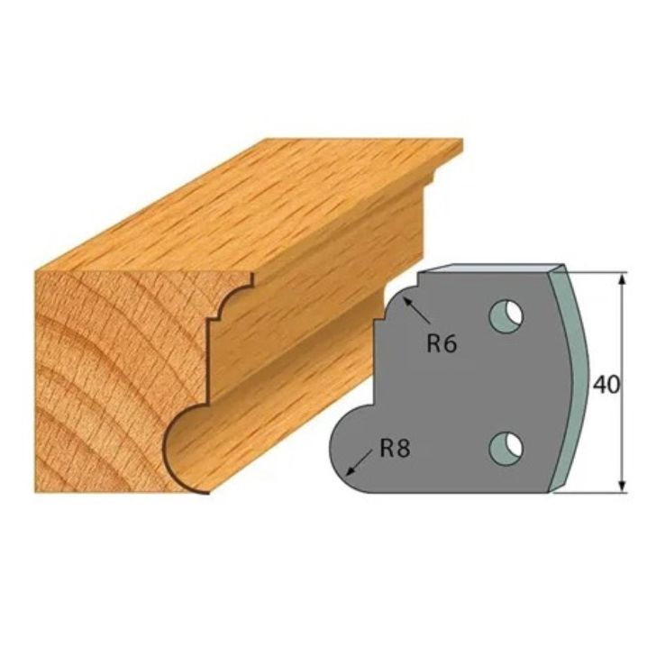 Anti-knife profile №.054-2 pcs. 40x4 mm SP