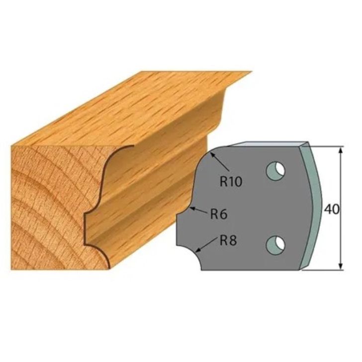 Anti-knife profile №.064-2 pcs. 40x4 mm SP