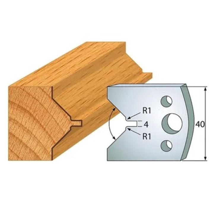 Profile knife profile №.072-2 pcs. 40x4 mm SP