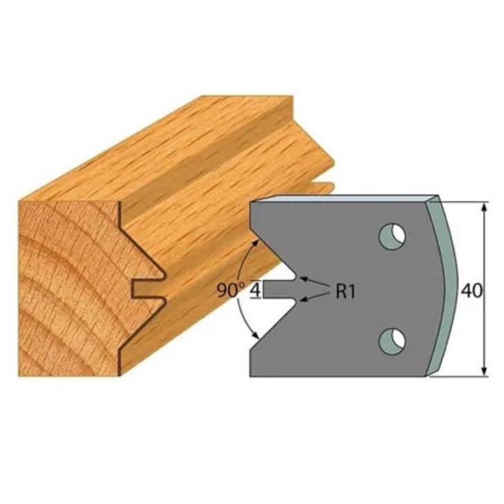 Anti-knife profile №.071-2 pcs. 40x4 mm SP