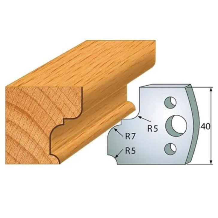 Profile knife profile №.082-2 pcs. 40x4 mm SP