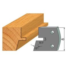 Anti-knife profile №.085-2 pcs. 40x4 mm SP