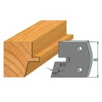 Anti-knife profile №.085-2 pcs. 40x4 mm SP